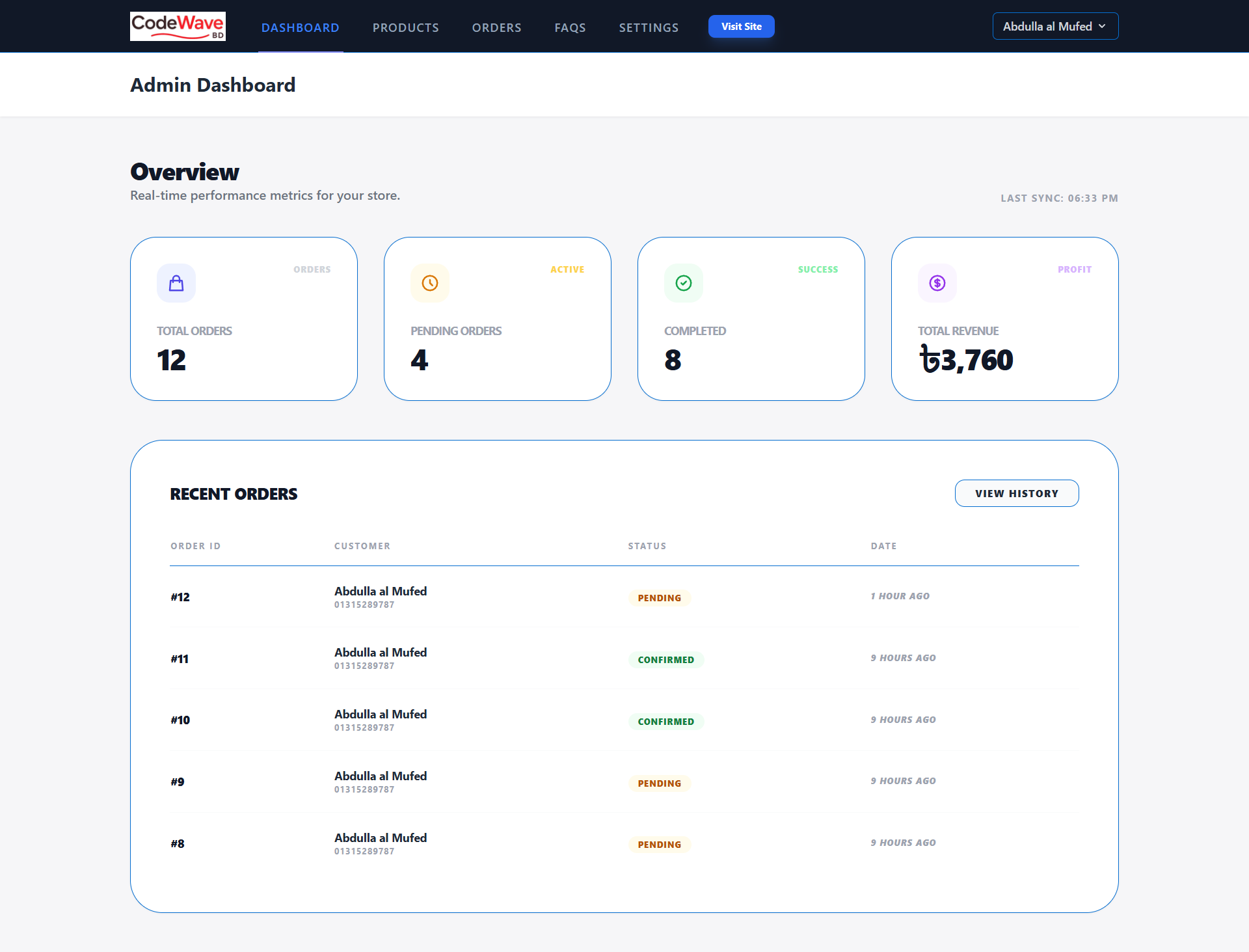 Daynamic Laravel landingpage